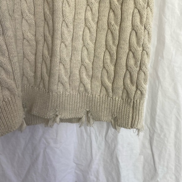 Rumored Cotton Cable Knit Chewed Hem Skirt Size Medium - Picture 10 of 11